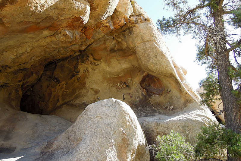 Indian petroglyphs at Barker Dam