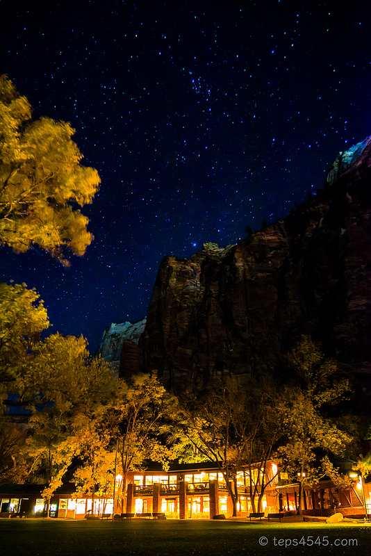 Zion Lodge Night