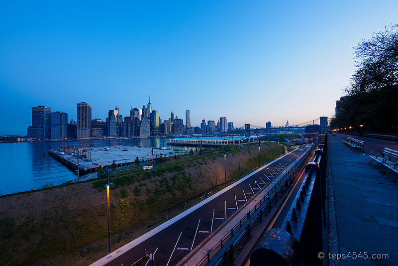 Before Sunrise at Brooklyn Heights Promenade