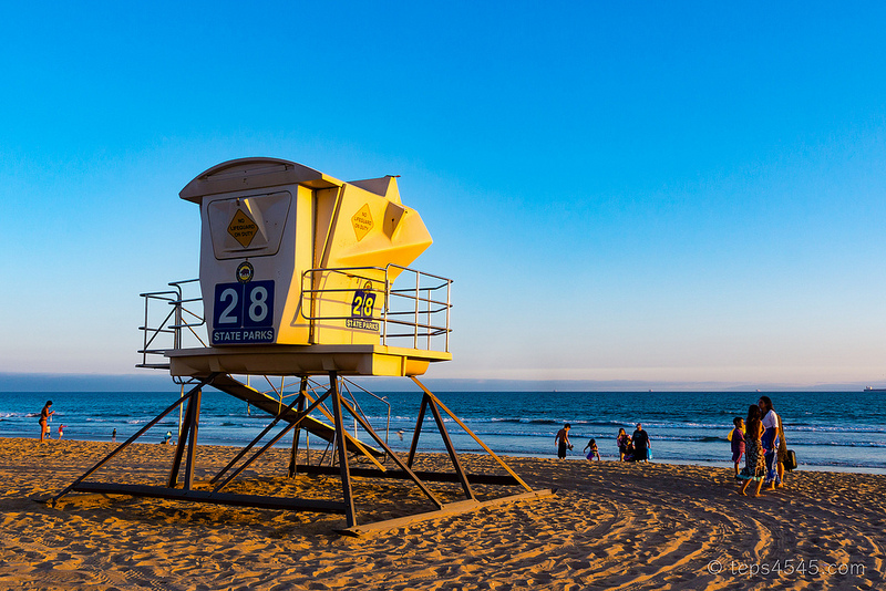 Lifeguard tower at Sunset Beach