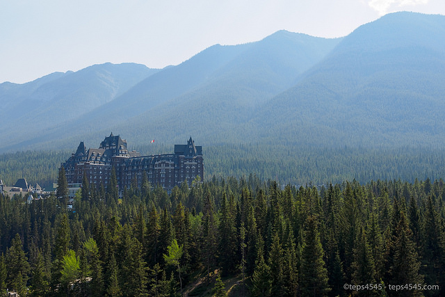 The Fairmont Banff Springs at surprise corner