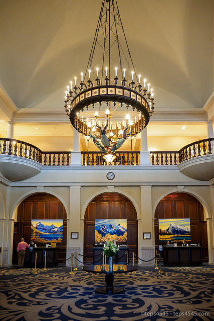 Entrance of The Fairmont Chateau Lake Louise