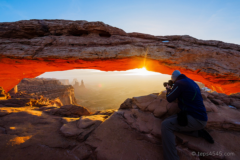 Mesa Arch - photographer